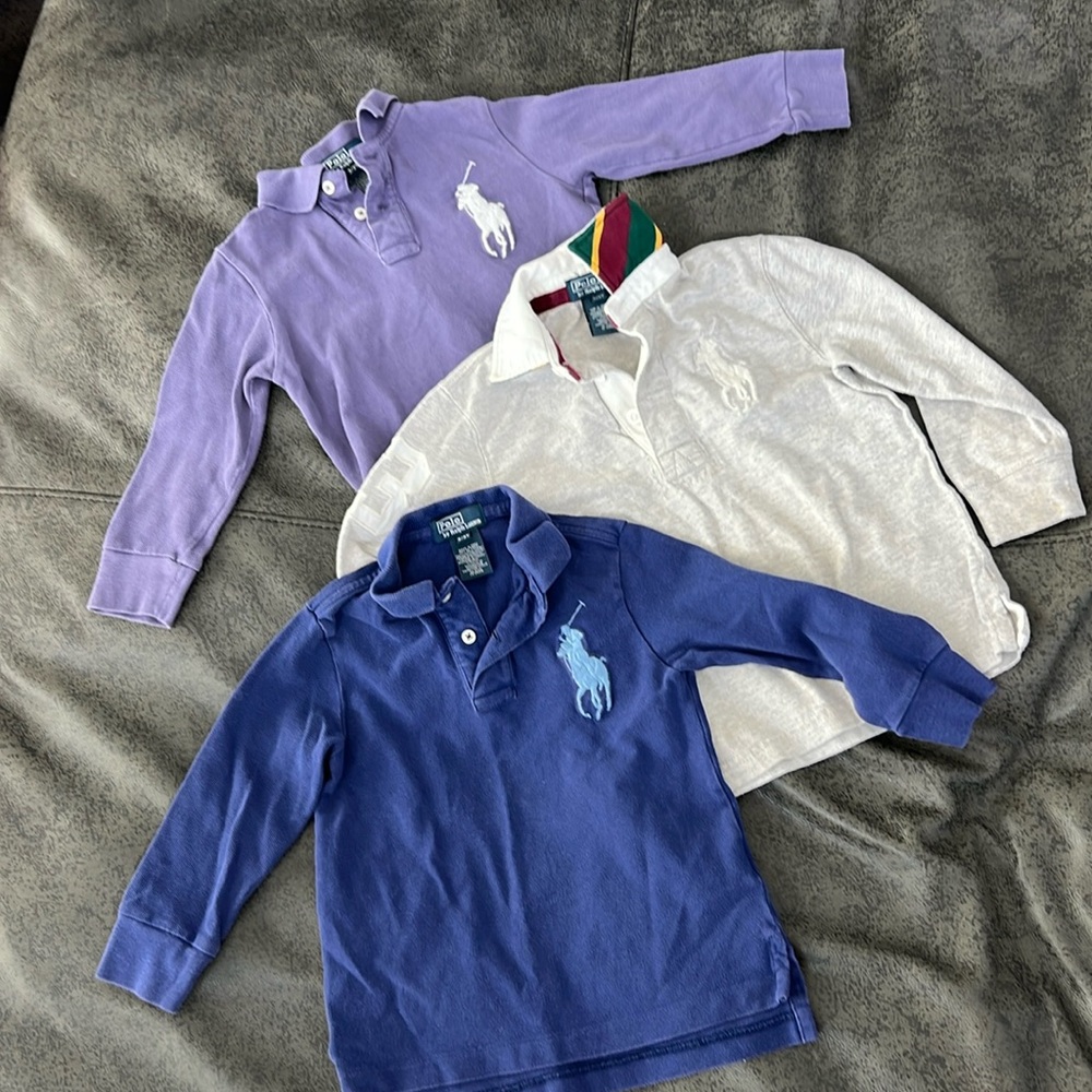 Polo Ralph Lauren boys bundle - long sleeved polo shirts - size 3T
